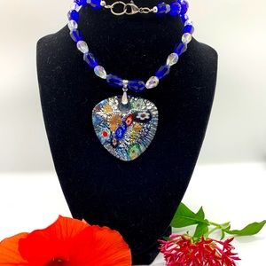 Lamp wood glass pendant by JBJ